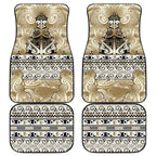 Aotearoa Iwi Waikato Tainui Car Mats Maori Wharenui House Tribal Pattern