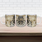 Aotearoa Iwi Waikato Tainui Ceramic Mug Maori Wharenui House Tribal Pattern