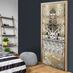 Aotearoa Iwi Waikato Tainui Door Cover Maori Wharenui House Tribal Pattern