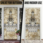 Aotearoa Iwi Waikato Tainui Door Cover Maori Wharenui House Tribal Pattern