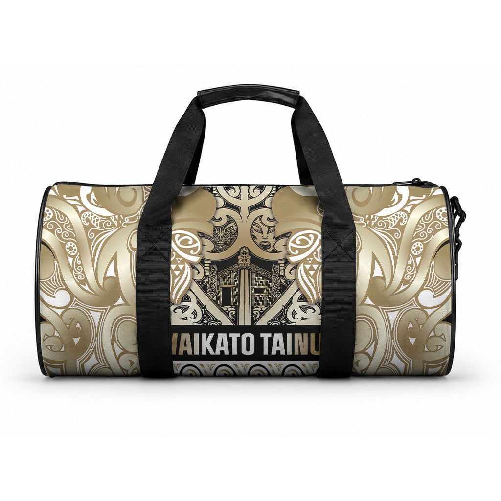Aotearoa Iwi Waikato Tainui Duffle Bag Maori Wharenui House Tribal Pattern