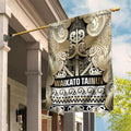 Aotearoa Iwi Waikato Tainui Garden Flag Maori Wharenui House Tribal Pattern