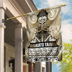 Aotearoa Iwi Waikato Tainui Garden Flag Maori Wharenui House Tribal Pattern