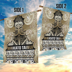 Aotearoa Iwi Waikato Tainui Garden Flag Maori Wharenui House Tribal Pattern