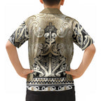 Aotearoa Iwi Waikato Tainui Hawaiian Shirt Maori Wharenui House Tribal Pattern