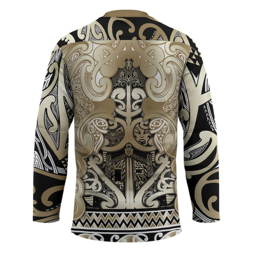 Aotearoa Iwi Waikato Tainui Hockey Jersey Maori Wharenui House Tribal Pattern