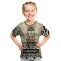 Aotearoa Iwi Waikato Tainui Kid T Shirt Maori Wharenui House Tribal Pattern