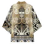 Aotearoa Iwi Waikato Tainui Kimono Maori Wharenui House Tribal Pattern