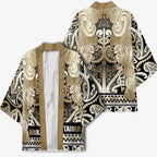 Aotearoa Iwi Waikato Tainui Kimono Maori Wharenui House Tribal Pattern