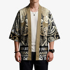 Aotearoa Iwi Waikato Tainui Kimono Maori Wharenui House Tribal Pattern