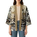 Aotearoa Iwi Waikato Tainui Kimono Maori Wharenui House Tribal Pattern