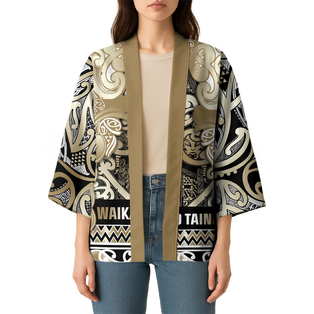 Aotearoa Iwi Waikato Tainui Kimono Maori Wharenui House Tribal Pattern