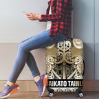Aotearoa Iwi Waikato Tainui Luggage Cover Maori Wharenui House Tribal Pattern