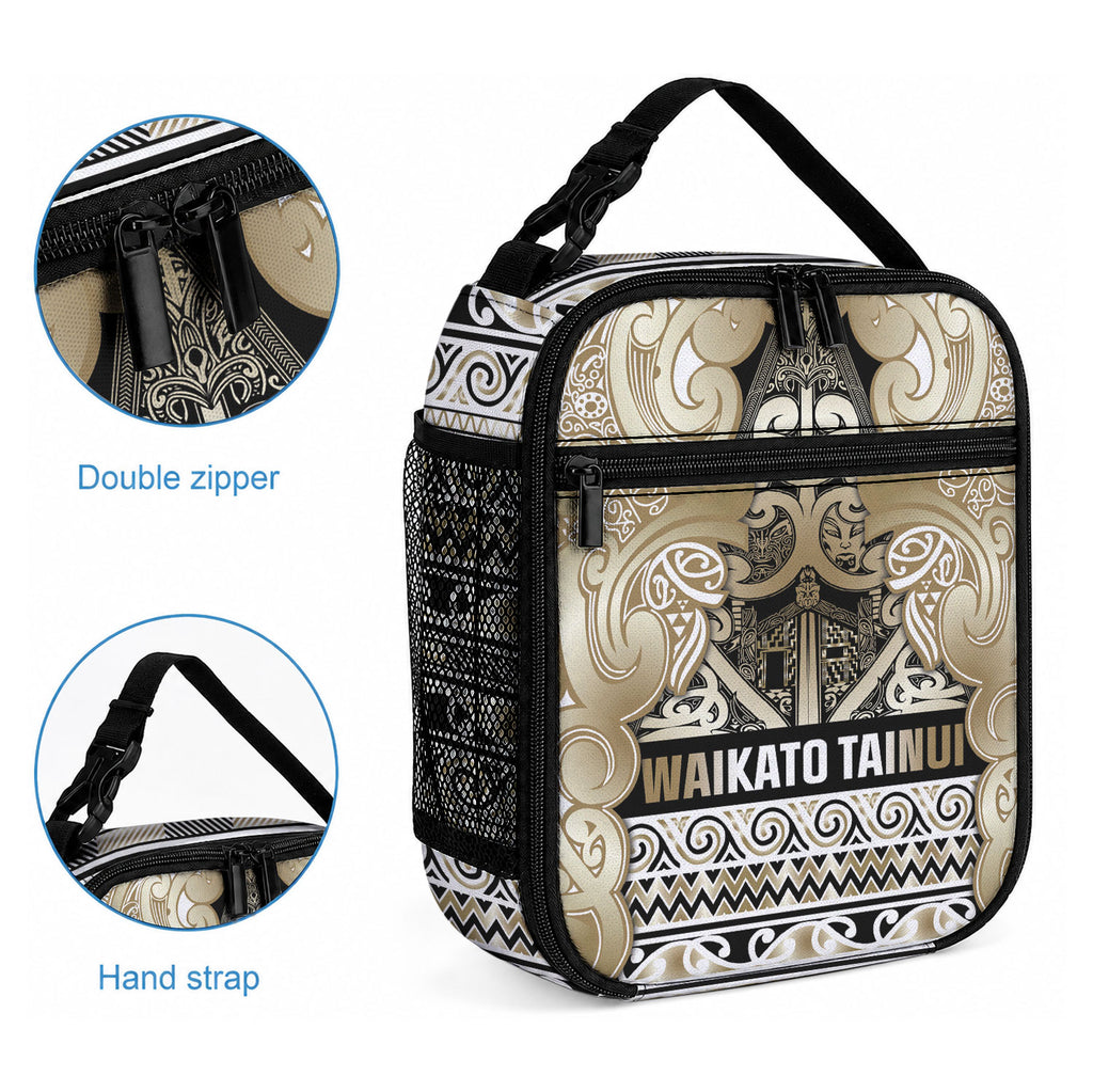 Aotearoa Iwi Waikato Tainui Lunch Bag Maori Wharenui House Tribal Pattern