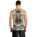 Aotearoa Iwi Waikato Tainui Men Tank Top Maori Wharenui House Tribal Pattern