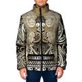 Aotearoa Iwi Waikato Tainui Padded Jacket Maori Wharenui House Tribal Pattern