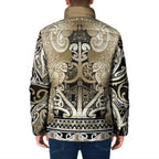 Aotearoa Iwi Waikato Tainui Padded Jacket Maori Wharenui House Tribal Pattern