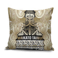 Aotearoa Iwi Waikato Tainui Pillow Cover Maori Wharenui House Tribal Pattern
