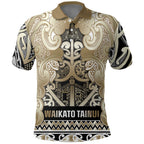 Aotearoa Iwi Waikato Tainui Polo Shirt Maori Wharenui House Tribal Pattern
