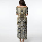 Aotearoa Iwi Waikato Tainui Puletasi Maori Wharenui House Tribal Pattern