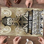 Aotearoa Iwi Waikato Tainui Puzzle Maori Wharenui House Tribal Pattern