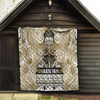 Aotearoa Iwi Waikato Tainui Quilt Maori Wharenui House Tribal Pattern