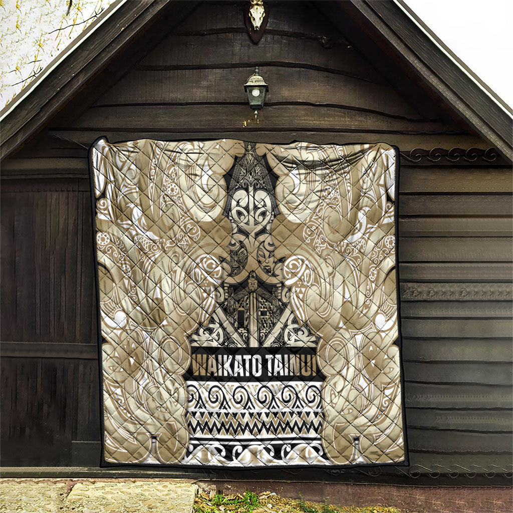 Aotearoa Iwi Waikato Tainui Quilt Maori Wharenui House Tribal Pattern