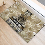 Aotearoa Iwi Waikato Tainui Rubber Doormat Maori Wharenui House Tribal Pattern