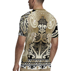 Aotearoa Iwi Waikato Tainui Rugby Jersey Maori Wharenui House Tribal Pattern