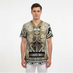 Aotearoa Iwi Waikato Tainui Scrub Top Maori Wharenui House Tribal Pattern
