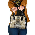 Aotearoa Iwi Waikato Tainui Shoulder Handbag Maori Wharenui House Tribal Pattern