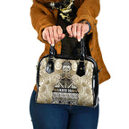 Aotearoa Iwi Waikato Tainui Shoulder Handbag Maori Wharenui House Tribal Pattern