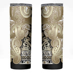 Aotearoa Iwi Waikato Tainui Skinny Tumbler Maori Wharenui House Tribal Pattern
