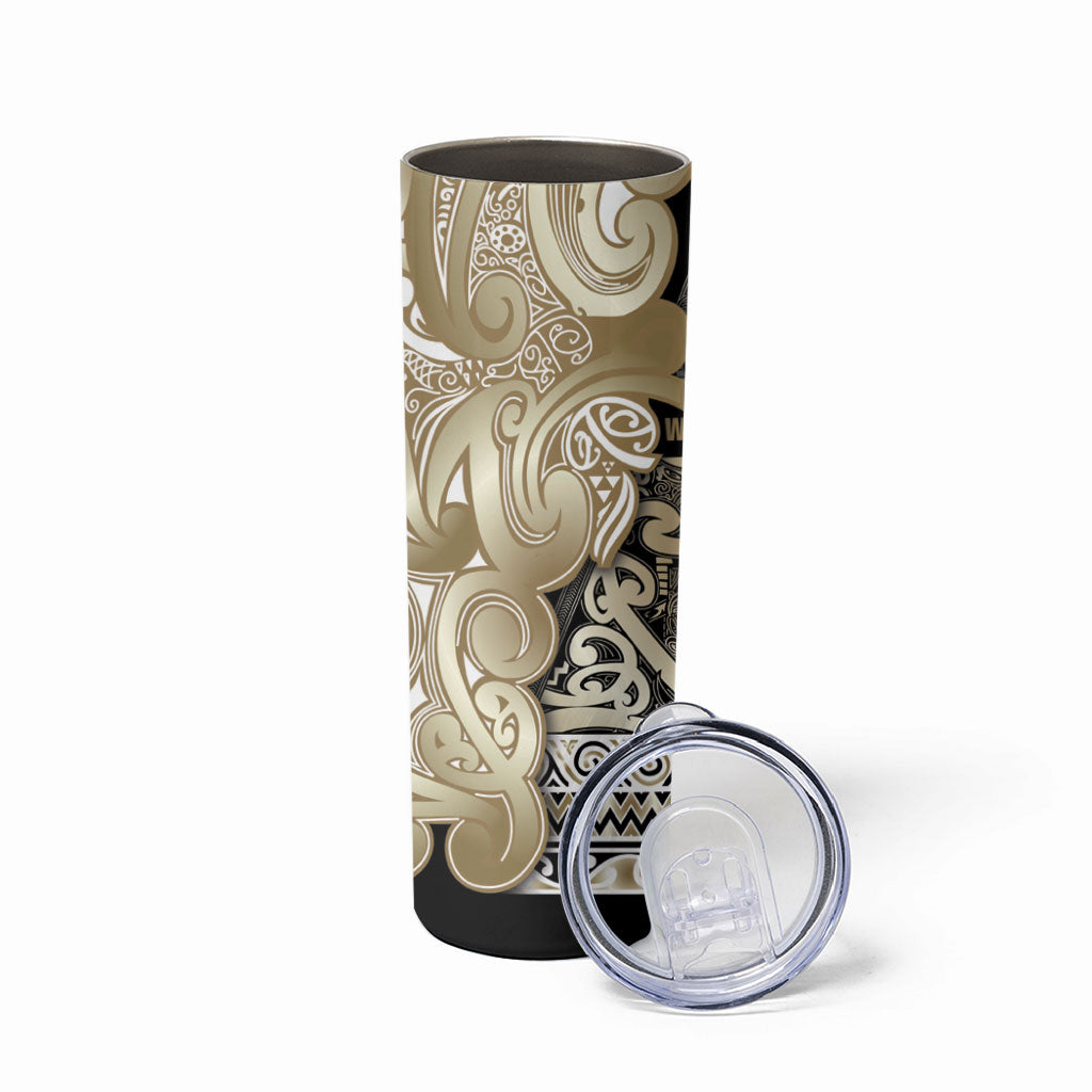 Aotearoa Iwi Waikato Tainui Skinny Tumbler Maori Wharenui House Tribal Pattern