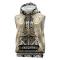 Aotearoa Iwi Waikato Tainui Sleeveless Hoodie Maori Wharenui House Tribal Pattern