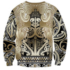 Aotearoa Iwi Waikato Tainui Sweatshirt Maori Wharenui House Tribal Pattern