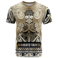 Aotearoa Iwi Waikato Tainui T Shirt Maori Wharenui House Tribal Pattern