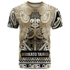 Aotearoa Iwi Waikato Tainui T Shirt Maori Wharenui House Tribal Pattern