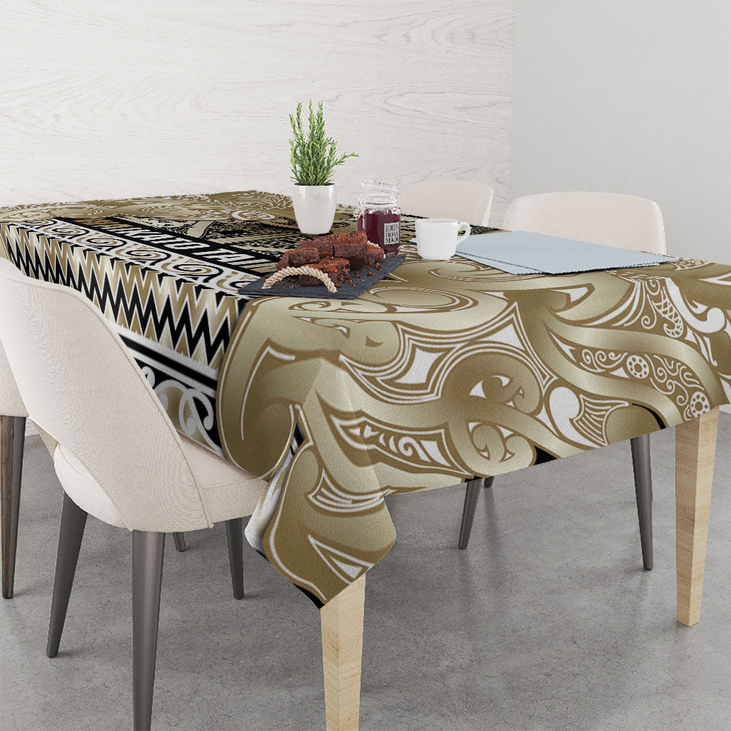 Aotearoa Iwi Waikato Tainui Tablecloth Maori Wharenui House Tribal Pattern