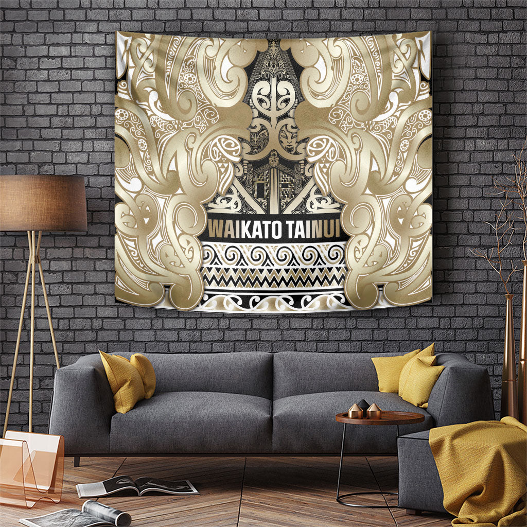 Aotearoa Iwi Waikato Tainui Tapestry Maori Wharenui House Tribal Pattern