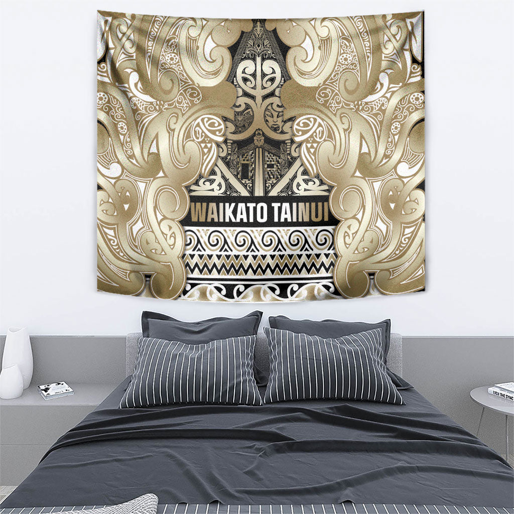 Aotearoa Iwi Waikato Tainui Tapestry Maori Wharenui House Tribal Pattern