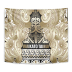 Aotearoa Iwi Waikato Tainui Tapestry Maori Wharenui House Tribal Pattern