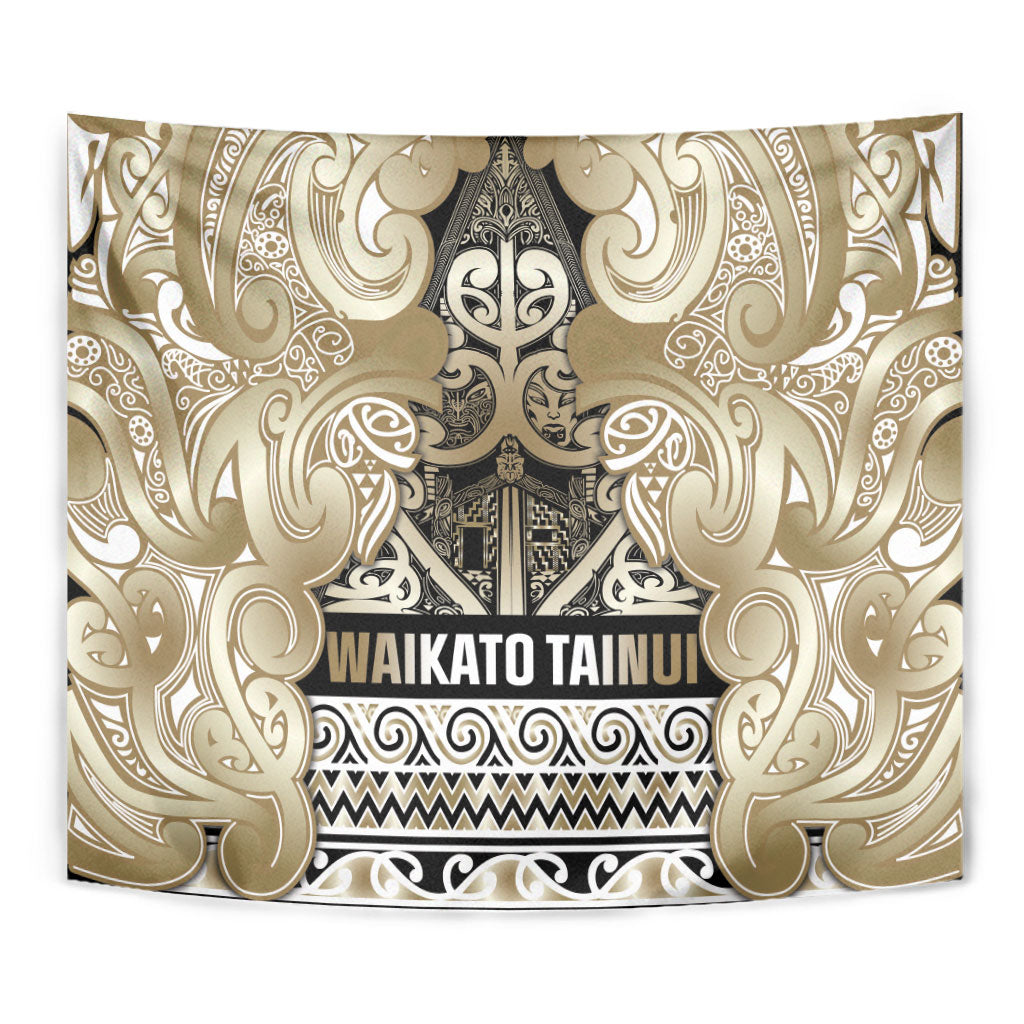 Aotearoa Iwi Waikato Tainui Tapestry Maori Wharenui House Tribal Pattern