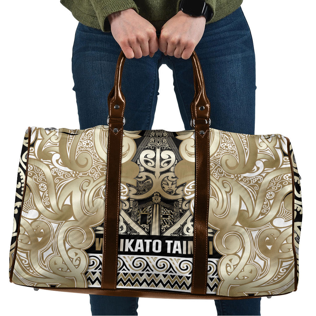 Aotearoa Iwi Waikato Tainui Travel Bag Maori Wharenui House Tribal Pattern