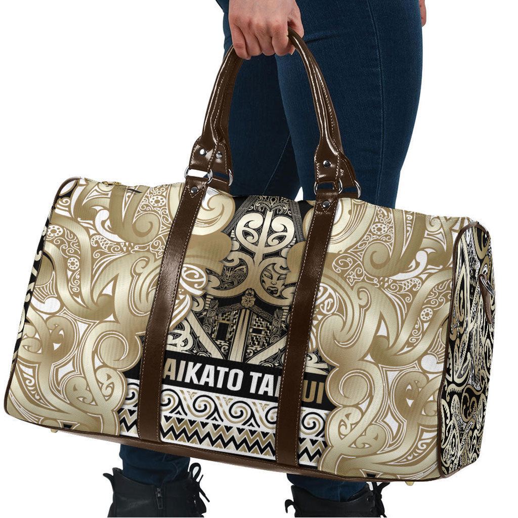 Aotearoa Iwi Waikato Tainui Travel Bag Maori Wharenui House Tribal Pattern