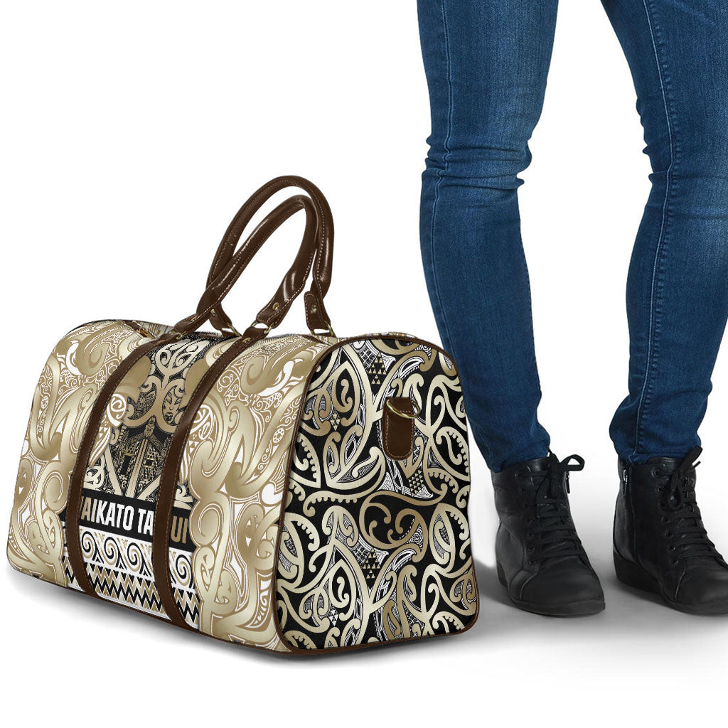 Aotearoa Iwi Waikato Tainui Travel Bag Maori Wharenui House Tribal Pattern