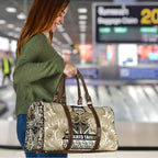 Aotearoa Iwi Waikato Tainui Travel Bag Maori Wharenui House Tribal Pattern