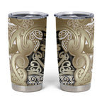 Aotearoa Iwi Waikato Tainui Tumbler Cup Maori Wharenui House Tribal Pattern