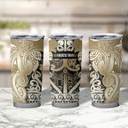 Aotearoa Iwi Waikato Tainui Tumbler Cup Maori Wharenui House Tribal Pattern