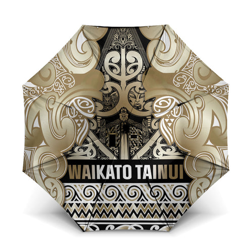 Aotearoa Iwi Waikato Tainui Umbrella Maori Wharenui House Tribal Pattern